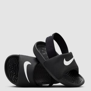 Gently Used Nike Kawa Black Slides -Size 5C